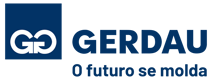 Logomarca Gerdau O futuro se molda horizontal